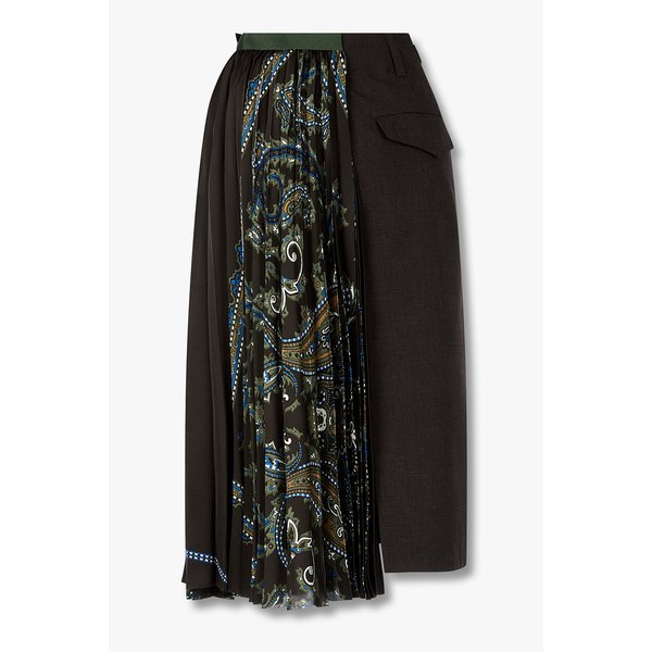 여성 슈팅 페이즐리 프린트 스커트 6415316504000