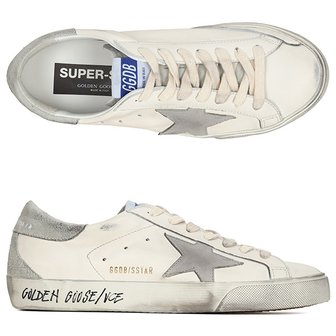골든구스 [부산점] 25FW 화이트 아이스 그레이 슈퍼스타 클래식 스니커즈 GMF00102 F005359 11166