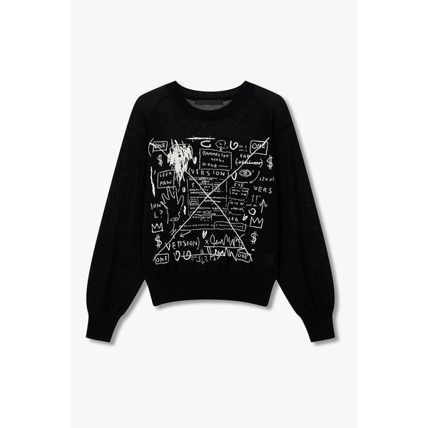 [BASQUIAT] 바스키아 그래픽 프린트 니트 풀오버 71153507C1199