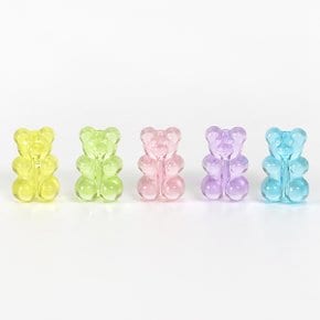 젤리곰구슬 3155 / 마스크스트랩 팔찌 목걸이 가방고리 만들기 재료
