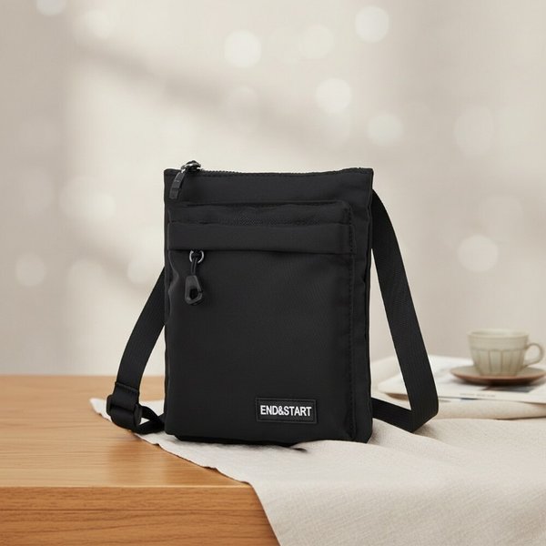 [옷자락] 남성용 폴리에스터 방수 슬림 크로스백