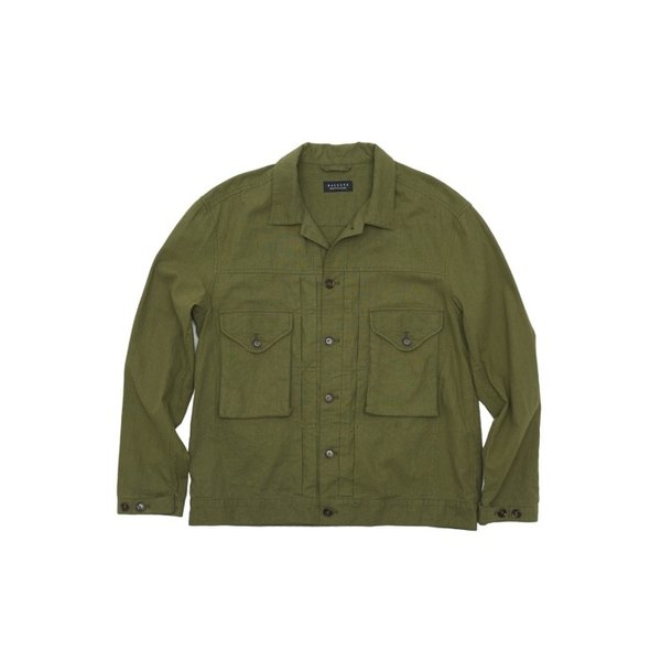 EASY TRUCKER SHIRT JACKET (GINGHAM OLIVE)
