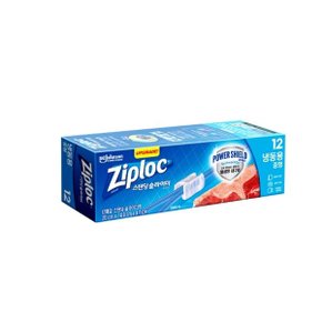 Ziploc 지퍼락 지퍼백 파워실드 스탠딩 슬라이더백 밀폐용백 냉동...