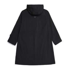 N252WOP130 NRN 여성셔링 우븐 셋업 후드 아노락 원피스 CARBON BLACK