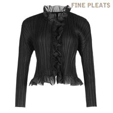 [FINE PLEATS] 피네 플리츠 슈슈 가디건 블랙