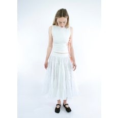 샌디리앙 24PF SANDY LIANG HETTI SKIRT IN WHITE