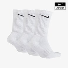 남녀공용 나이키 에브리데이 쿠션 크루 삭스 (3켤레) NIKE SX7664-100