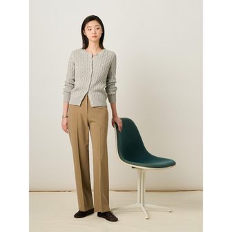 빈폴레이디스 폴리 혼방 롱 와이드 팬츠 - 베이지 (BF5121C01A)