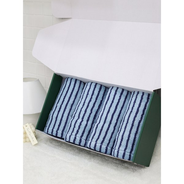 1퍼센테이지 베이 220g 30수 코마사 타올 4P 선물세트