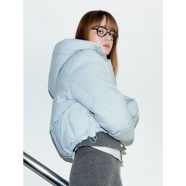 [리퍼브] 24 Winter_ Light Blue Short Down Jacket