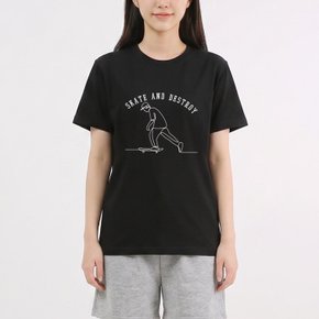 디스트로이 라운드 남여공용 반팔C 2컬러