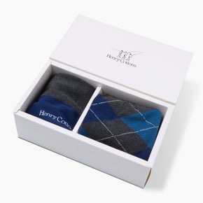 패턴 양말 2족 SET (긴목) ARLDW26211GYX