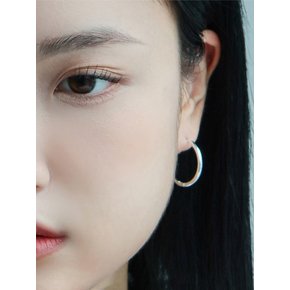 SILVER925 실버 원터치 링 귀걸이 [7 SIZE]