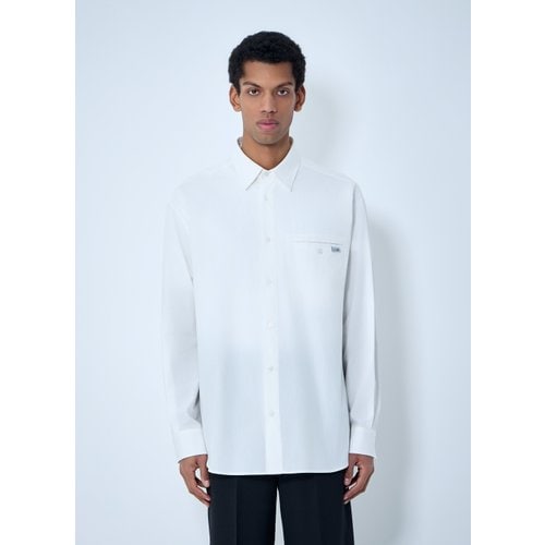 Cotton Poplin Button-Down Shirt