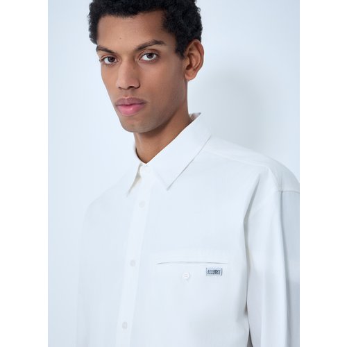 Cotton Poplin Button-Down Shirt