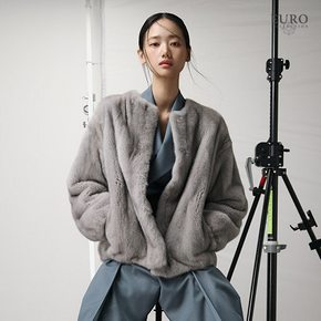 30만원 가격인하!! 유로컬렉션 휘메일 풀스킨 밍크 라운드넥 자켓(25년 신상)
