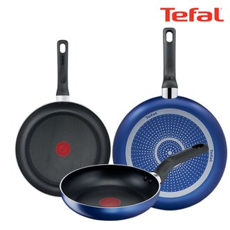  [TeFal] 테팔 팬&냄비 PTFE 미드나잇 블루 3종세트 (프라이팬 20cm + 24cm + 28cm)