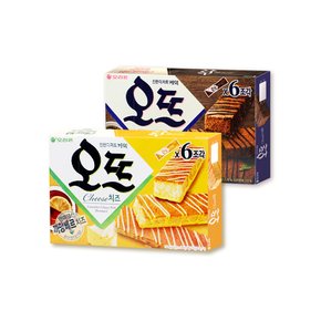 오리온 오뜨 6p 쇼콜라1통 + 치즈1통 (총2통)