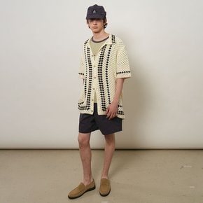 UNISEX 그래니 배색 하프 가디건 [IVORY] / GF2UKC018 - MAN