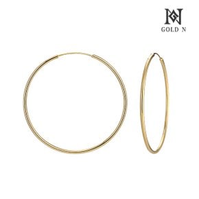 14K 심플링 30mm 귀걸이 YG