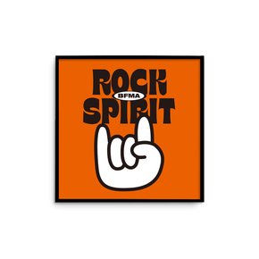 BFMA ROCK SPIRIT ORANGE SQUARE POSTER