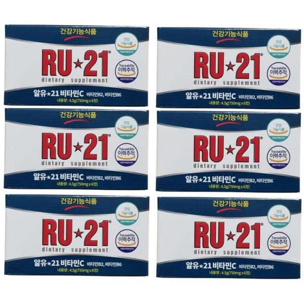 알유21 비타민C 750mg 6정 x 6박스 RU21 (S30098600)