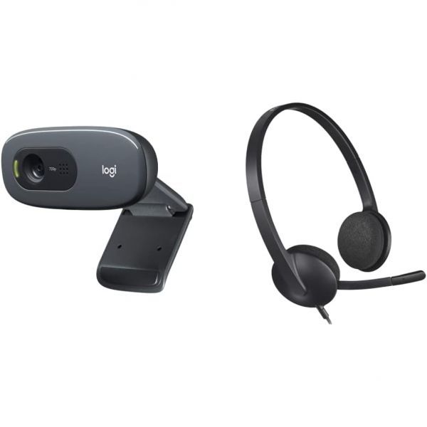 일본 로지텍 화상카메라 [Lucky Bag] Logitech C270 H340r Webcam USB Headset Home ...