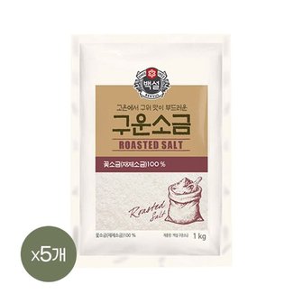 CJ제일제당 백설 구운소금 1kg x5개