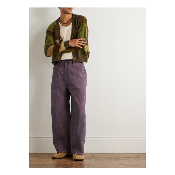 다큐먼트 스트레이트 레그 패널 코튼 캔버스 팬츠 46376663162911411