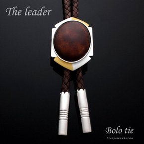 클루아조네코리아 볼로타이 가죽목걸이 The Leader Solid Brown