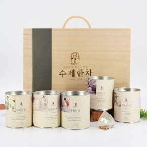 외국인선물 자연애 수제한차 5종 선물세트 부모님 명절 선물