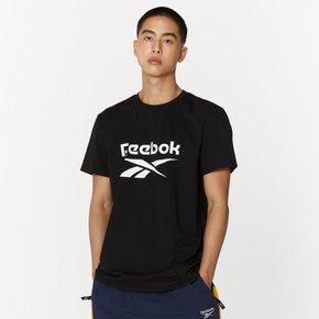 빅 로고 티셔츠 - 블랙 RETS4ER71BK