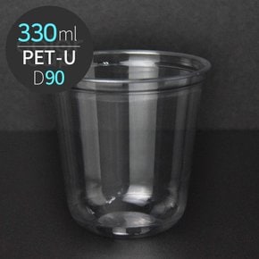 PET U자형 투명컵 360ml (12oz) PETU 360ml 90파이 1000개