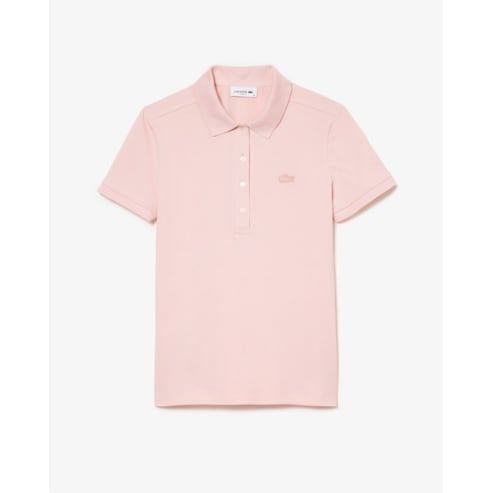 라코스테 (여성) 25SS 4버튼 슬림핏 폴로셔츠 PF5462-55G ADY(라이트핑크)