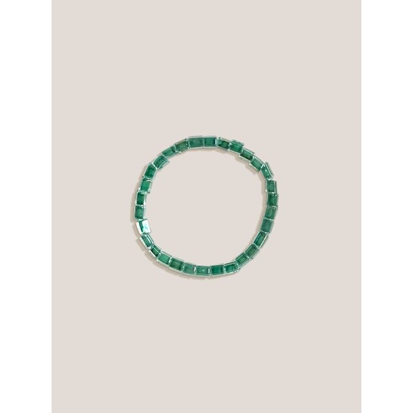 트윙클 그린 비즈 반지