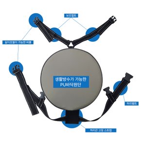 편한농사 농사방석 에어매쉬 버클타입 중 22cm