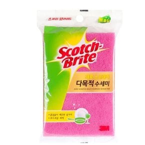 3M 스카치브라이트 제로스크레치 부직포 수세미 1매 (W5B23C9)