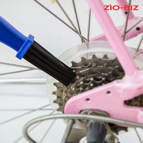 2in1 자전거 체인 브러쉬/체인 기름때 세척 청소 디그리셔 디그리스 디그리서 브러쉬 솔 공구 용품