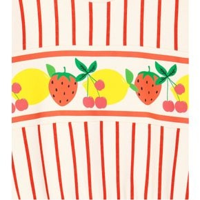 미니로디니 Fruit Stripe 코튼 스웨트셔츠 P00865692