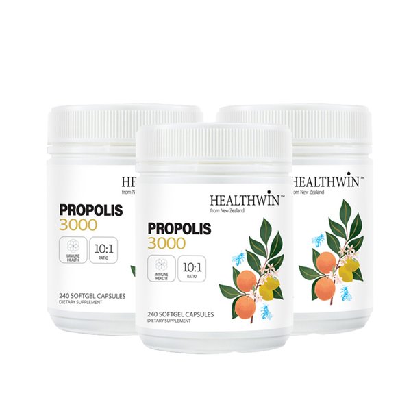 헬스윈 프로폴리스 소프트겔 PROPOLIS 3000mg 240캡슐 3개