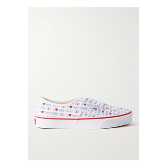 발렌티노 반스 어센틱 프린트 캔버스 스니커즈 베이비 핑크 46376663162912091