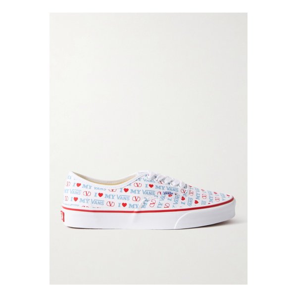 반스 어센틱 프린트 캔버스 스니커즈 베이비 핑크 46376663162912091