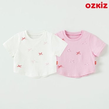 오즈키즈 리틀리본 아동 유아 여아 반팔 티셔츠