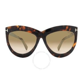 5037817 Tom Ford Doris Brown Mirror Cat Eye Ladies Sunglasses