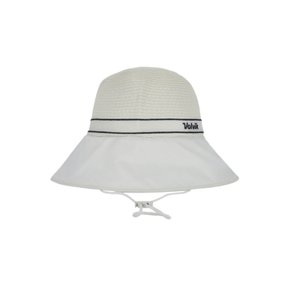 지사 배색 넓은챙 햇 VLAPQ403-OW