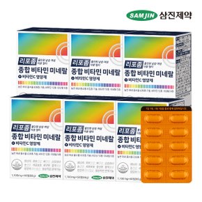 리포좀 올인원 남성 여성 이뮨 멀티 종합 비타민 미네랄 비타민C 영양제 6박스 (360정)