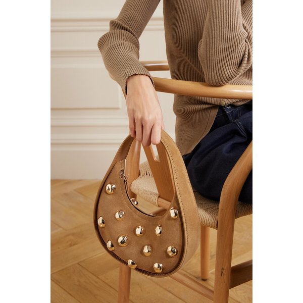 심카이 핀 스터드 스웨이드 토트백 46376663162981367