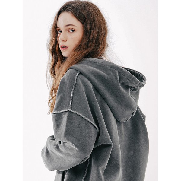 더스트 피그먼트 후드집업 다크그레이 MJOT7437