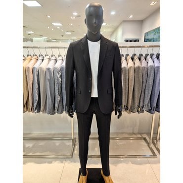 바쏘 25S/S 블랙 컬러 구김제로 Air 스판  캐주얼 남성여름정장세트 [BZS2JK71BKA]