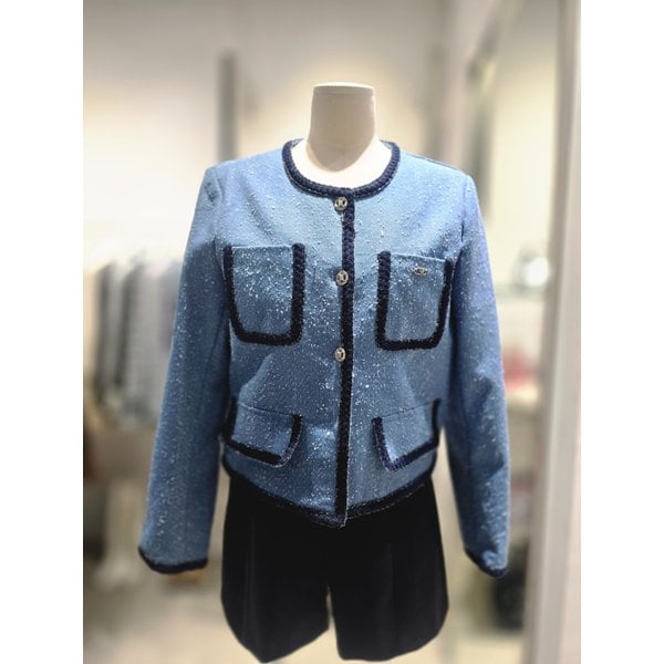 [여주점] 라인 배색 트위드 자켓 ES2JJ302